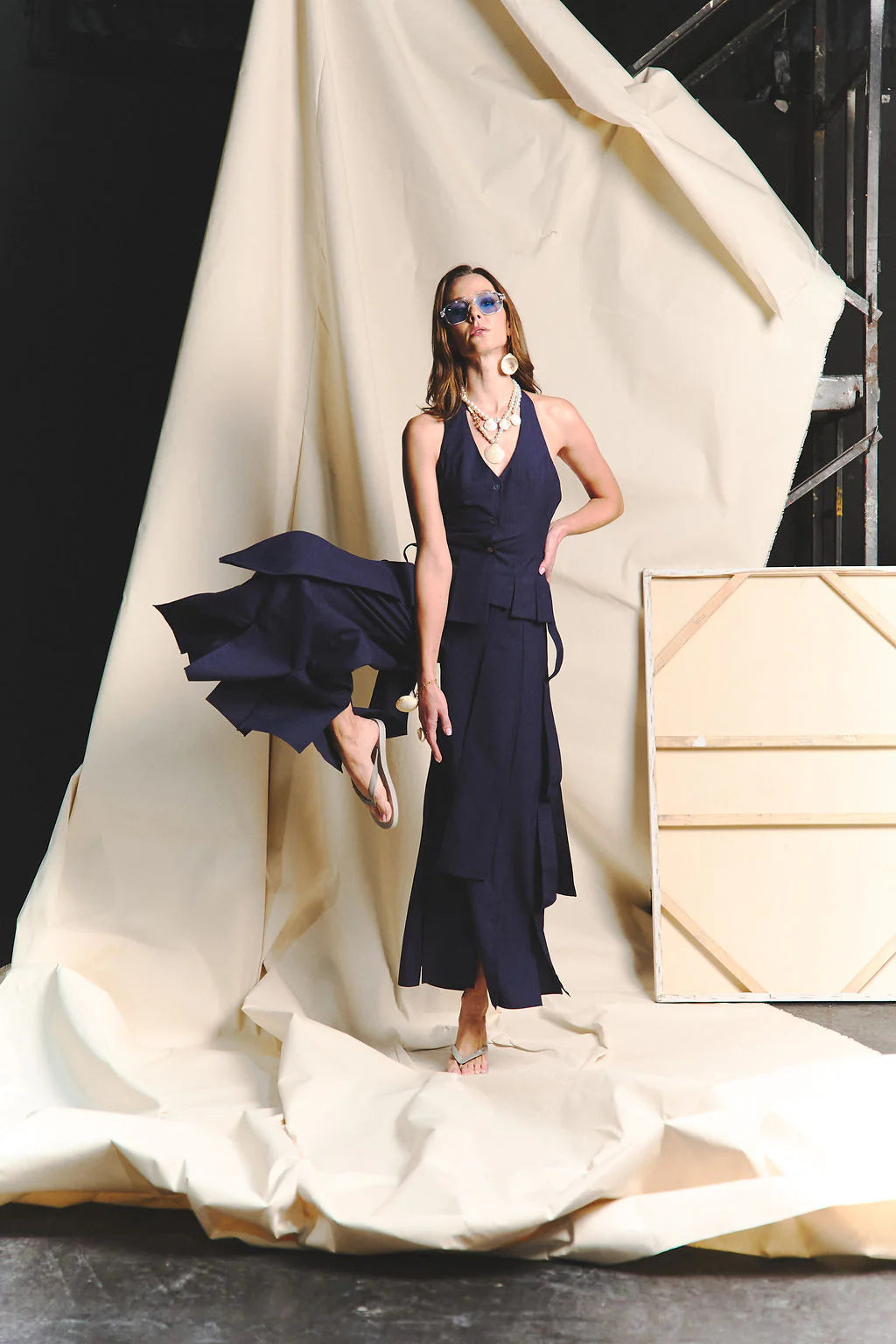 Navy Motion Pants