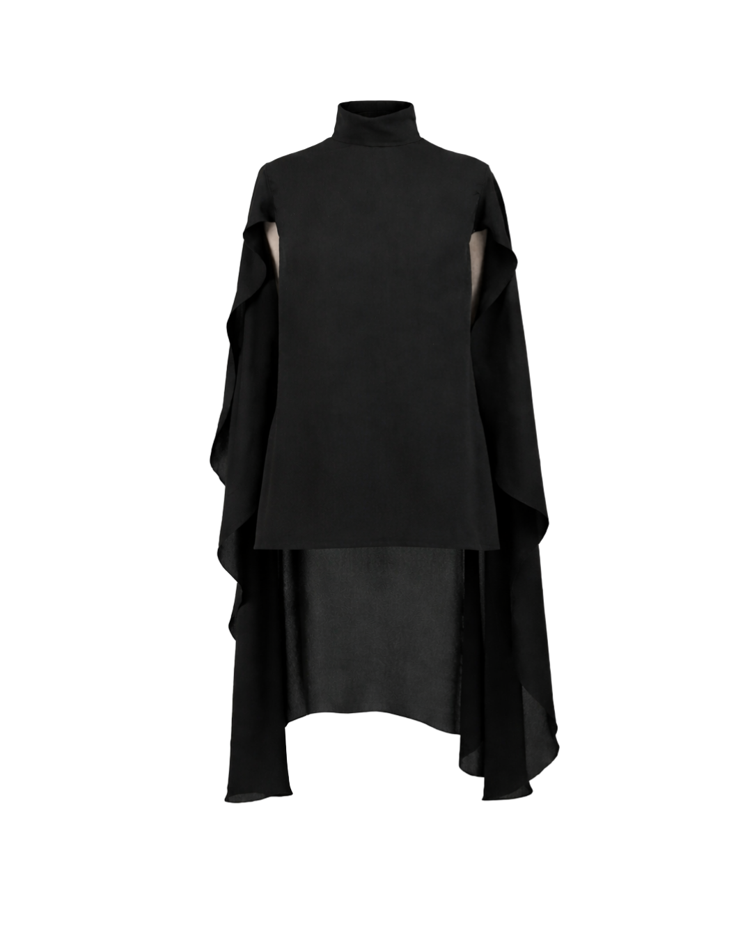 Cape Black Blouse