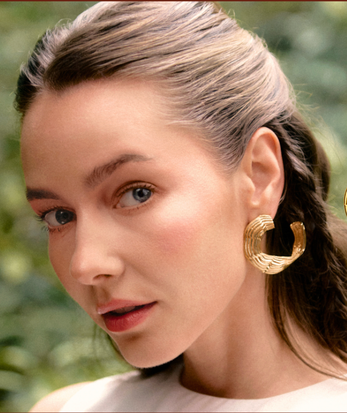 Gaia Gold Maxi Earring